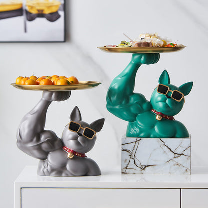 Muscular French Bulldog Candy Tray