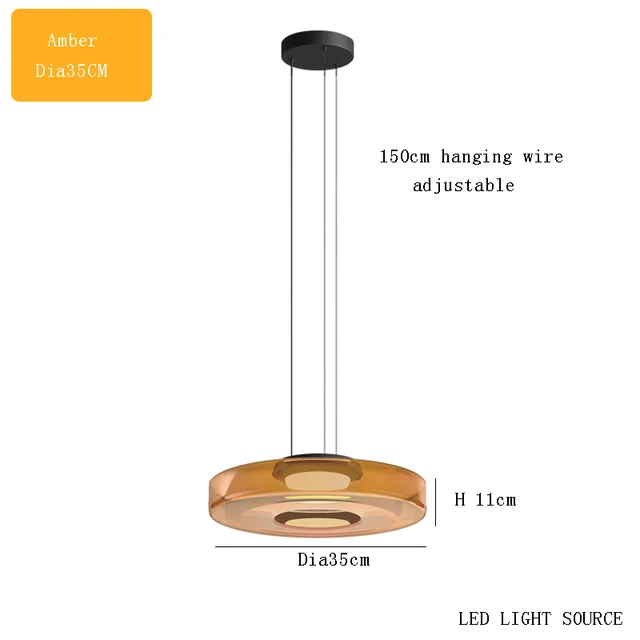 Delphine Glass Pendant Light lamp