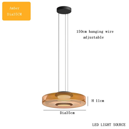 Delphine Glass Pendant Light lamp