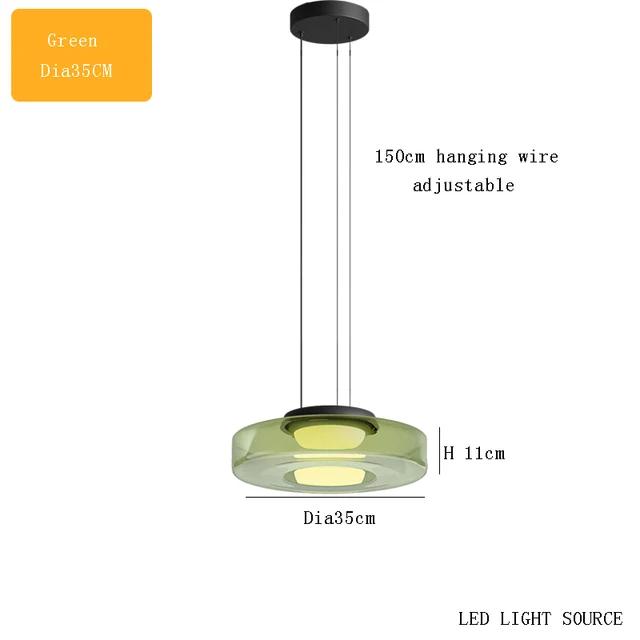 Delphine Glass Pendant Light lamp