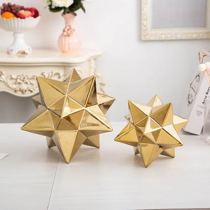 Ceramic Star Shaped Particle Decor