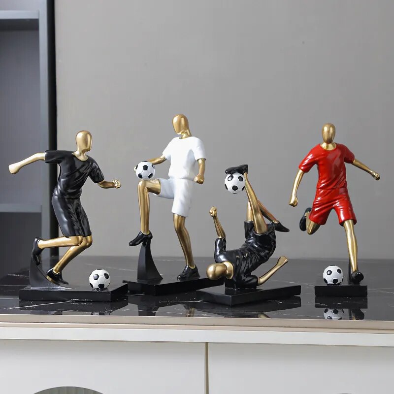 Abstract Football Player Figurine