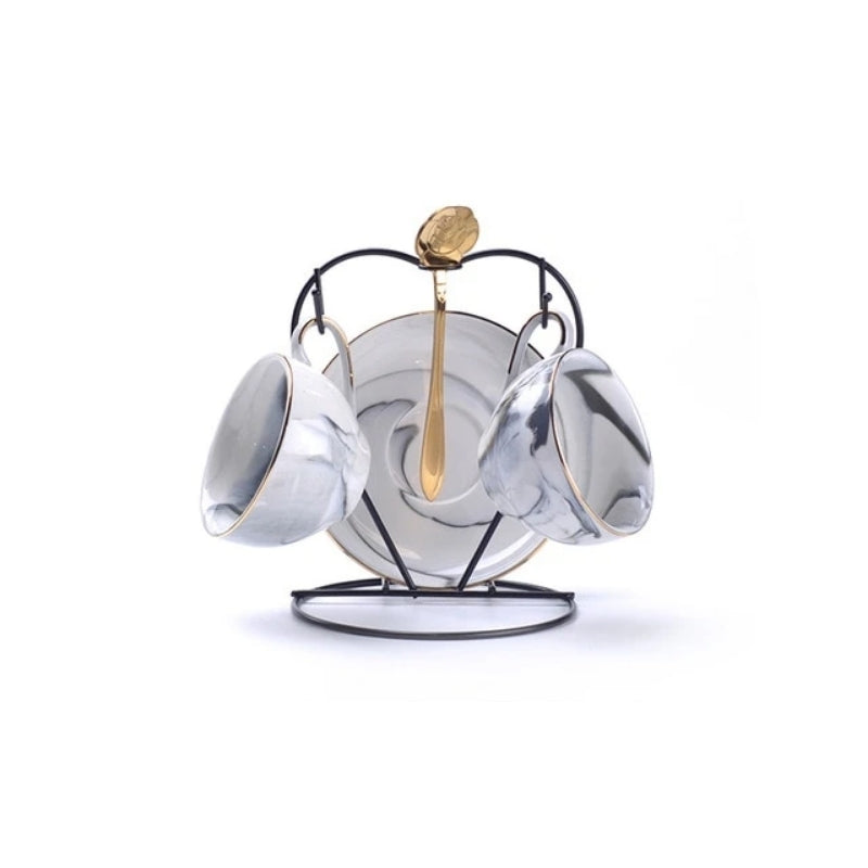 Pure Elegance Porcelain & Glass Teapot Set