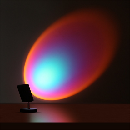 GlowBright - Retro Sunset Table Lamp