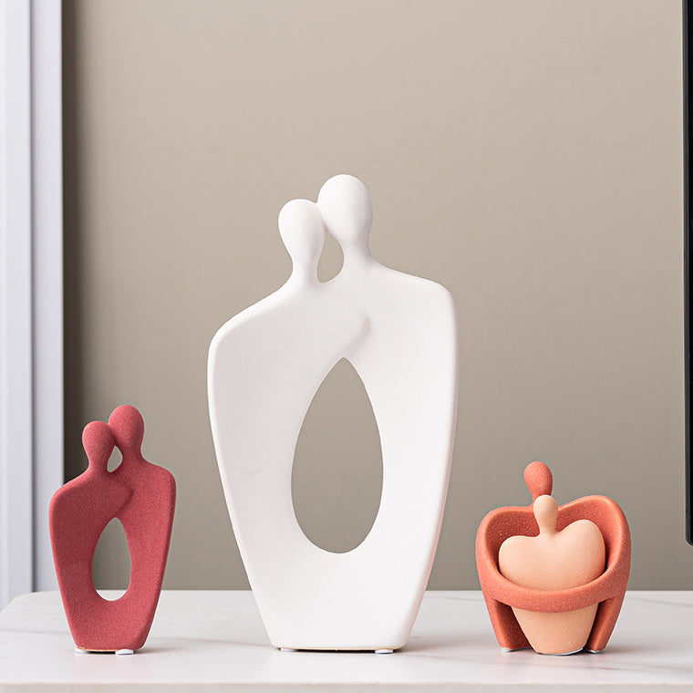 Abstract Ceramic Love Sculpture