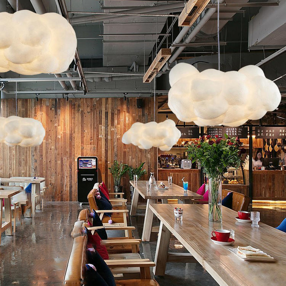 Minori Design Cloud LED Pendant Lamp PVC/Cotton White