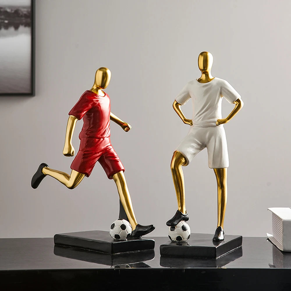 Abstract Football Player Figurine