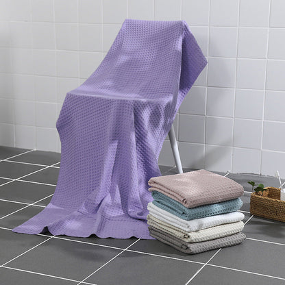 Super Absorbent Breathable Antibacterial Waffle Bath Towel