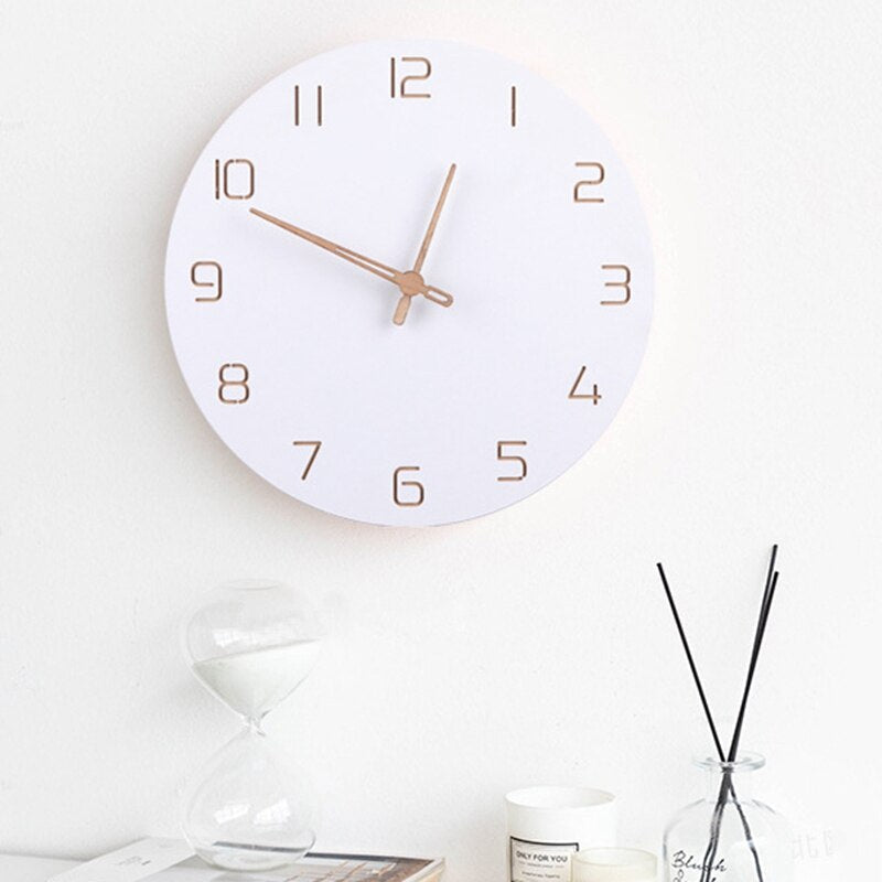 Nordic 3D Wooden Wall Clock - Add a touch of Scandinavian style to your wall!