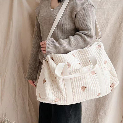 Large Quilted Baby Bag,  Maternity Hospital Bag - 4 Styles