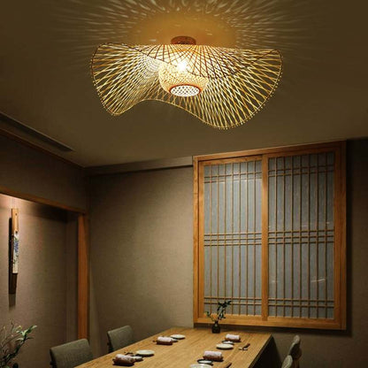 MutoCraft - Japanese style rattan hanging lamp