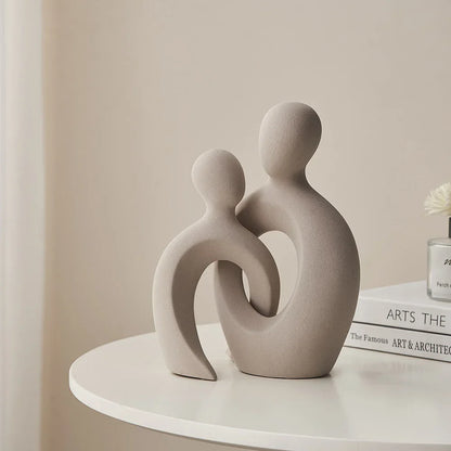 Ceramic Abstract Couple