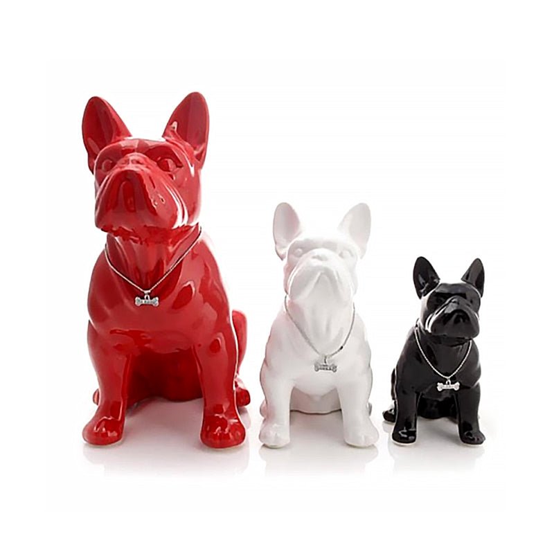 French Bulldog Statue - Charming Artistic Resin Decor for Home and Office