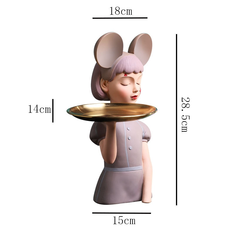 Mickey Headband Girl Tray