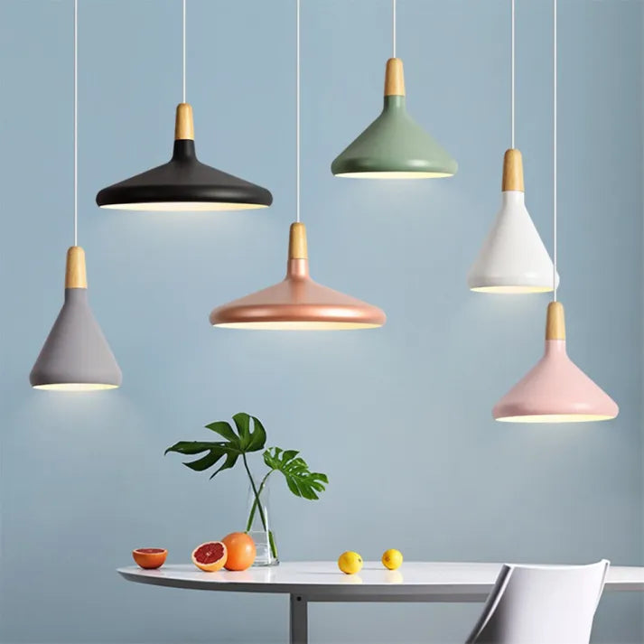 Macaron – Conical Metal Pendant Lamp