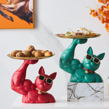 Muscular French Bulldog Candy Tray