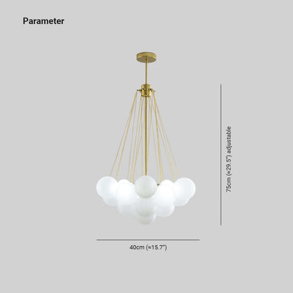 Glamora - Design Pendant Lamp in Metal and Glass