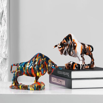 Nordic Art Bull Figurine