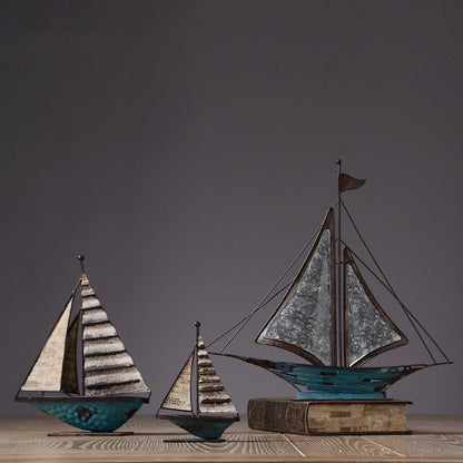 Iron Retro Sailboat