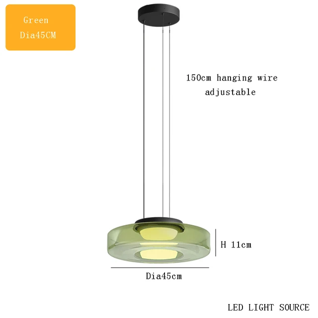 Delphine Glass Pendant Light lamp