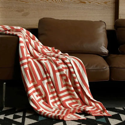 Modern Geometric Throw Blanket