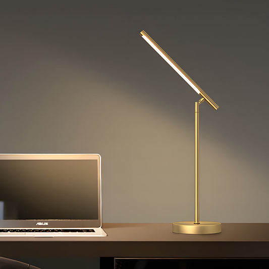 Copper Linear - Brass LED Desk Lamp with Adjustable Direction