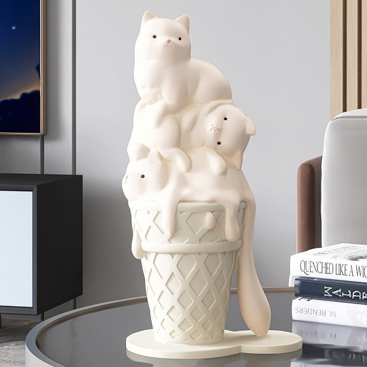 Ice Cream Cat Decor