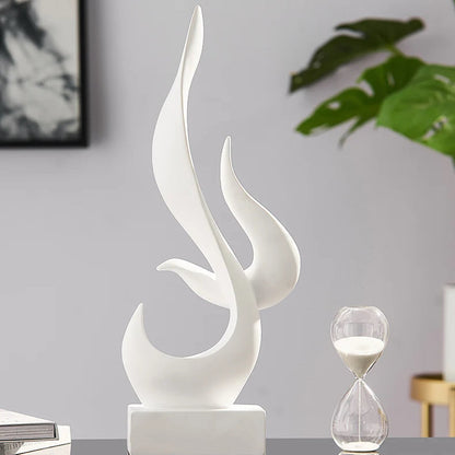 Abstract Torch Statue