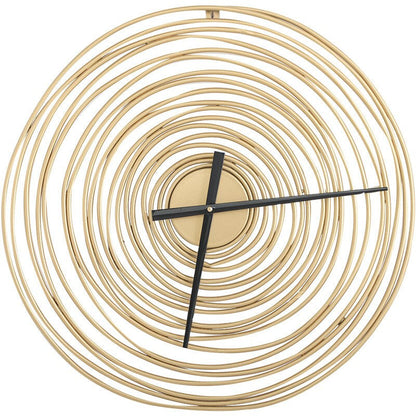 ShineStar - Stylish wall clock with golden elegance