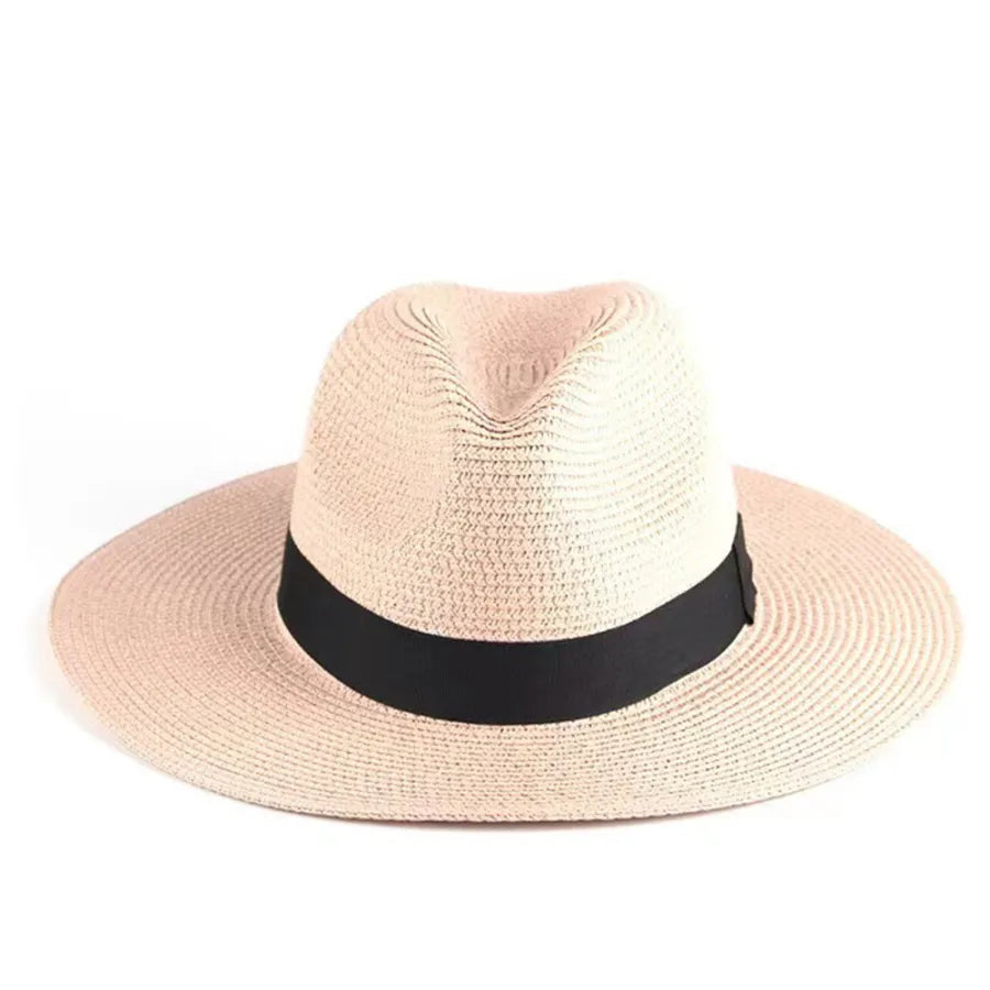 Traditional Ecuador Panama hat with classic hatband