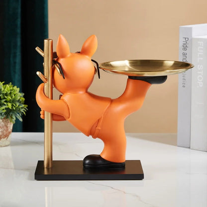 Balancing French Bulldog Tray