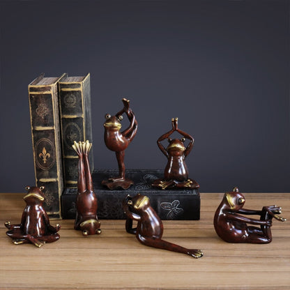 Yoga Frogs Figurines (6pcs)