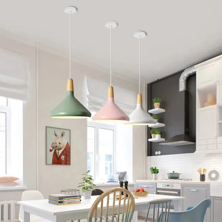 Macaron – Conical Metal Pendant Lamp