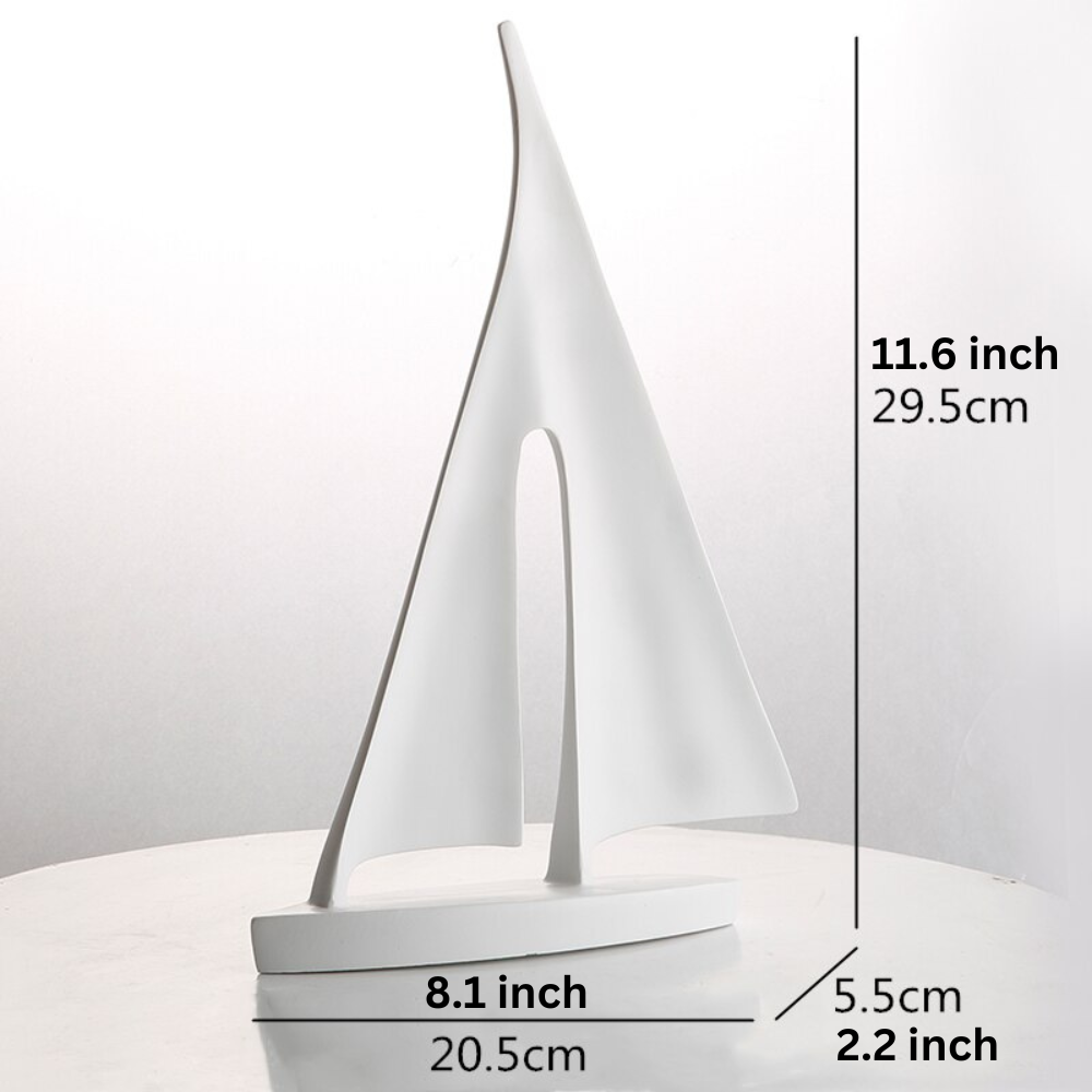 Miravique Nordic Abstract Sailboat Sculpture