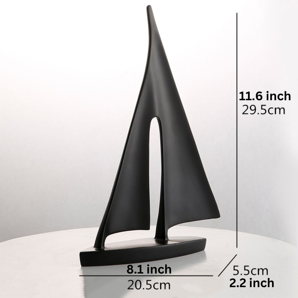 Miravique Nordic Abstract Sailboat Sculpture