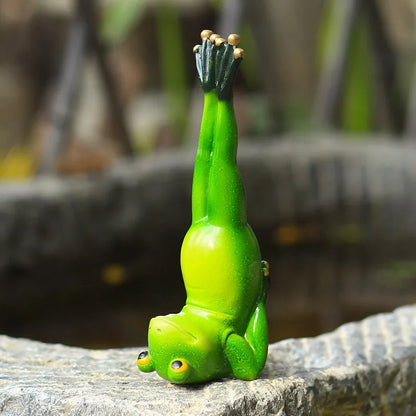 Yoga Frog Figurines