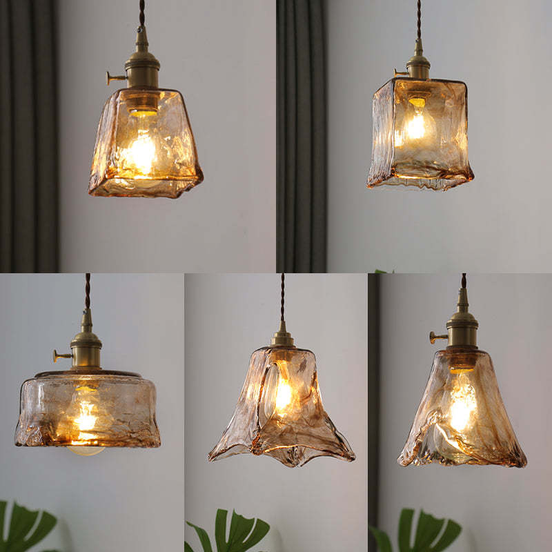 Vintagea - LED Retro Pendant Lamp in Gold Metal