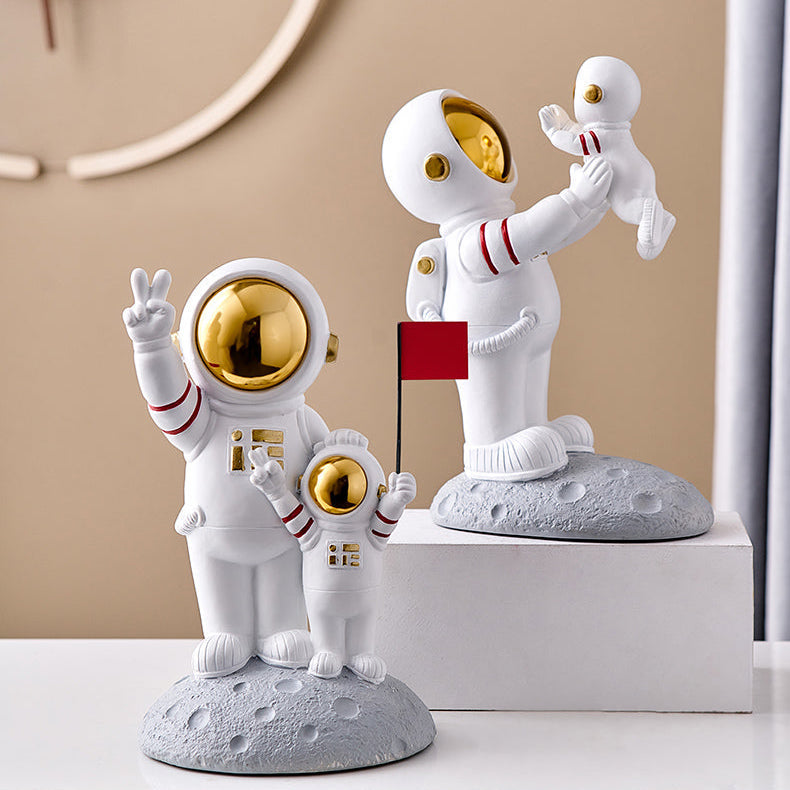 Astronaut Family Statues