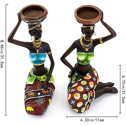 Tribal African Candle Holder