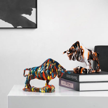 Nordic Art Bull Figurine