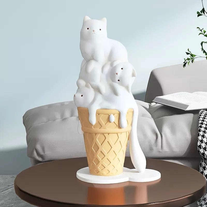 Ice Cream Cat Decor