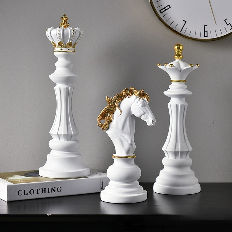 Retro Chess Statue