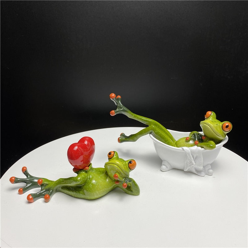 Leggy Frog Figurines