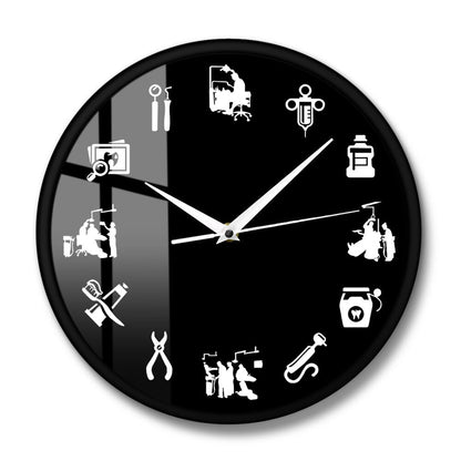 DentaDesign - Stylish Dental Design Wall Clock