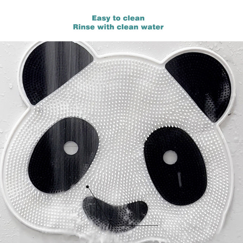 Cute Panda Silicone Bath Massage Mat with Suction Cups