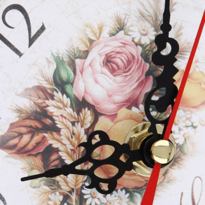 FloraVlinder - Beautiful flower and butterfly wall clock