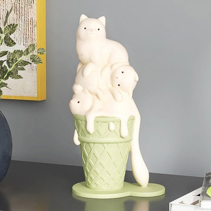 Ice Cream Cat Decor