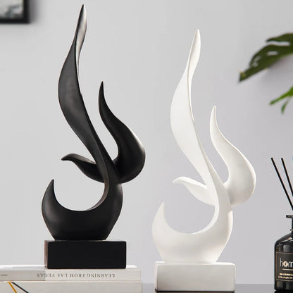 Abstract Torch Statue