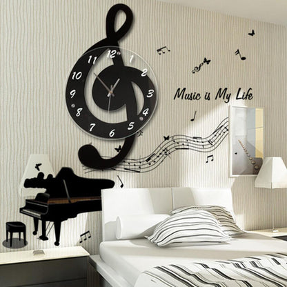 HarmonyTime - Musical G Clef Wall Clock