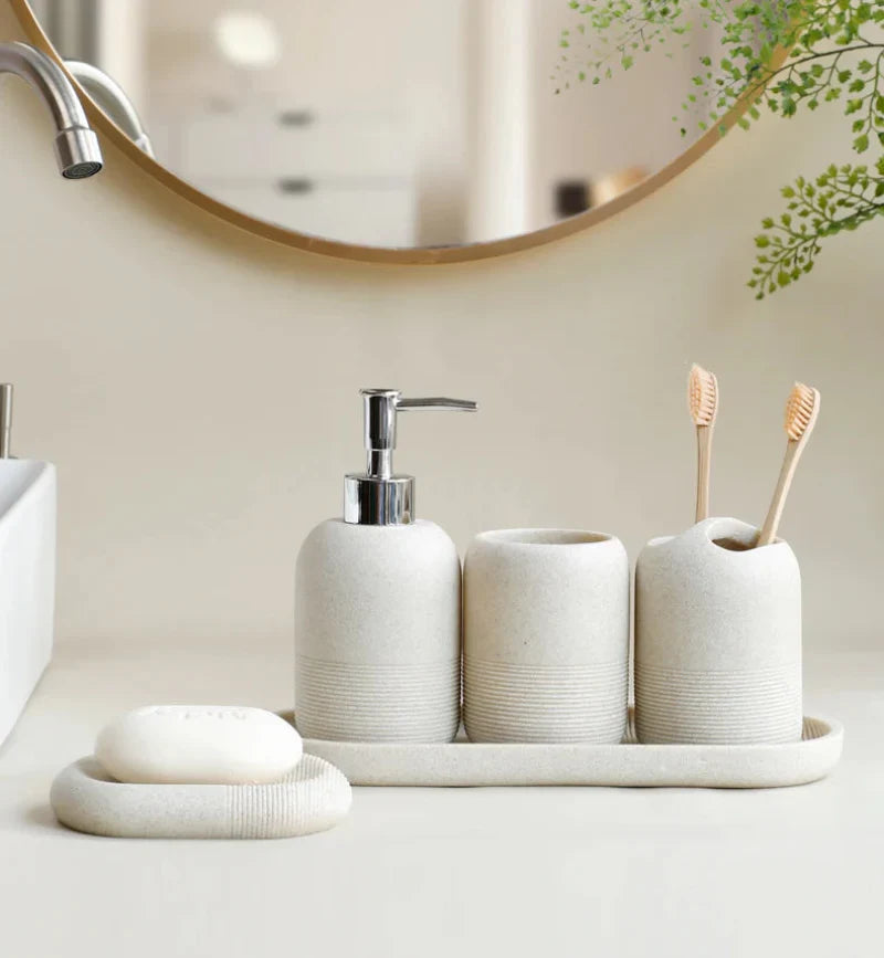 Naya Stone Bathroom Accessories Set